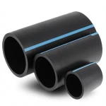 مواسير HDPE الوطني لشبكات المياه ضغط 6 بار قطر خارجي 140 مم سمك 3.5 مم لون اسود
