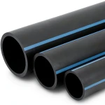 مواسير HDPE الوطني لشبكات المياه ضغط 6 بار قطر خارجي 160 مم سمك 4 مم لون أسود
