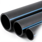 مواسير HDPE الوطني لشبكات المياه ضغط 16 بار قطر خارجي 355 مم سمك 26.3 مم أسود