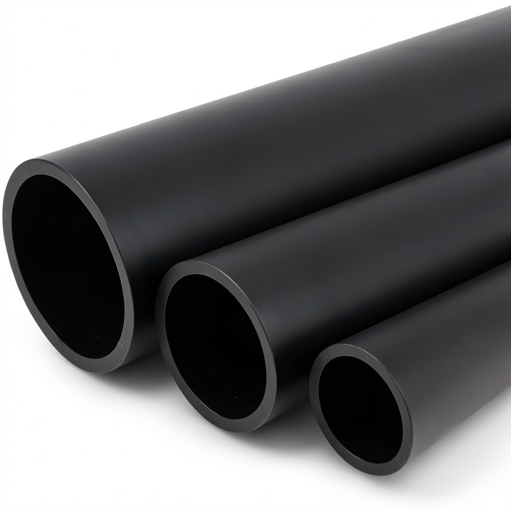 أنابيب HDPE الوطني ضغط 6 بار قطر خارجي 225 مم سمك 5.5 مم لون أسود