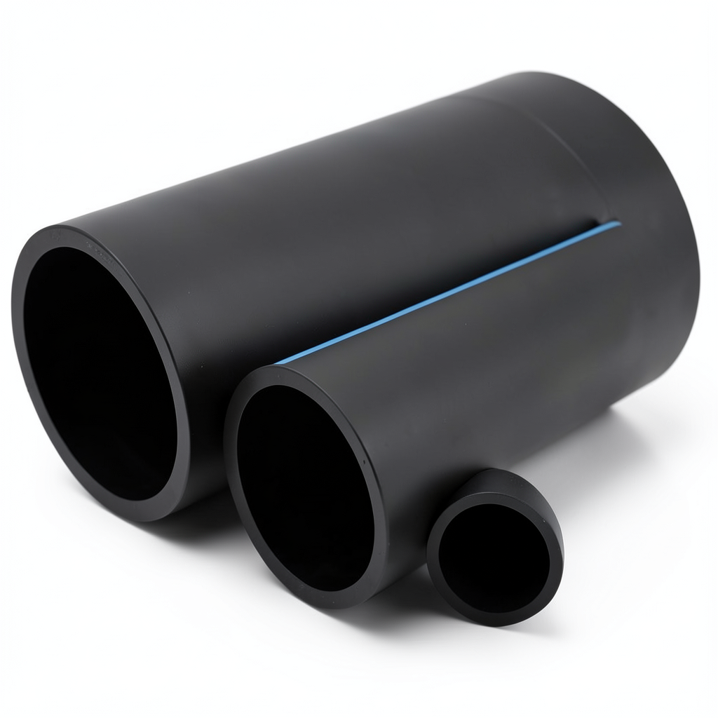 مواسير HDPE الوطني ضغط 6 بار قطر خارجي 250 مم سمك 6.2 مم لون أسود