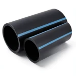 مواسير HDPE الوطني لشبكات المياه ضغط 6 بار قطر خارجي 140 مم سمك 3.5 مم لون اسود
