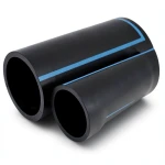 مواسير HDPE الوطني لشبكات المياه ضغط 6 بار قطر خارجي 160 مم سمك 4 مم لون أسود