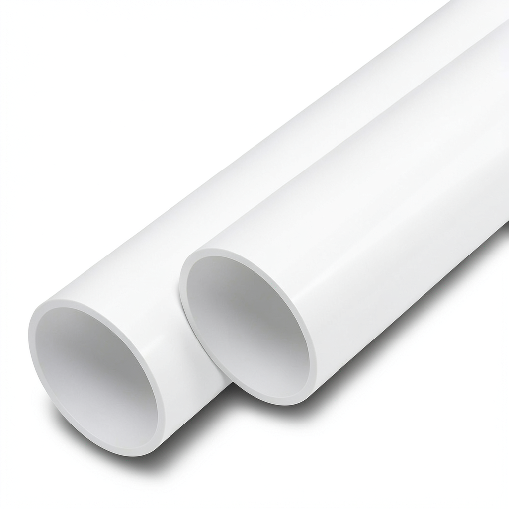 أنابيب UPVC ضغط اسمي 11 بار مقاس 3 إنش سمك 3.4 مم لون أبيض