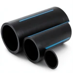 أنابيب HDPE لشبكات المياه ضغط 6 بار قطر خارجي 315 مم سمك 7.7 مم لون أسود