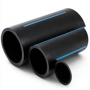 أنابيب HDPE لشبكات المياه ضغط 6 بار قطر خارجي 315 مم سمك 7.7 مم لون أسود