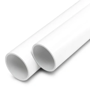 أنابيب UPVC مقاس 4 إنش سمك 4.4 مم ضغط اسمي 11 بار لون أبيض