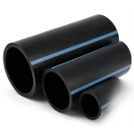 مواسير HDPE الوطني ضغط 6 بار قطر خارجي 355 مم سمك 8.7 مم لون أسود