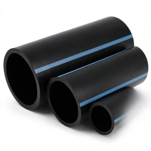 NPF HDPE Pipes Nominal Pressure 6 Bar Diameter 355 mm Thickness 8.7 mm Black