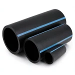 مواسير HDPE الوطني لشبكات المياه ضغط 6 بار قطر خارجي 400 مم سمك 9.8 مم لون اسود