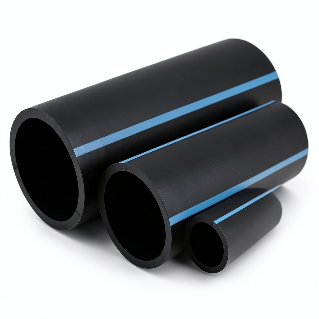 NPF HDPE Pipes Nominal Pressure 6 Bar Outside Diameter 400 mm Thickness 9.8 mm Black