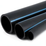 مواسير HDPE ضغط 8 بار قطر خارجي 110 مم سمك 3.4 مم لون أسود