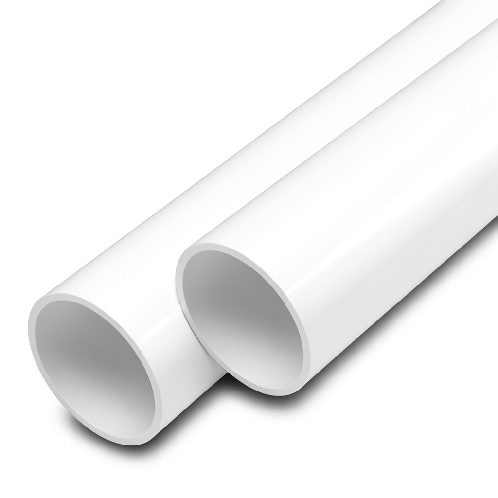 أنابيب UPVC ضغط اسمي 11 بار مقاس 8 إنش سمك 8.4 مم لون أبيض