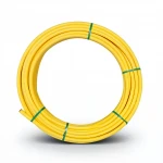 لفة أنابيب HDPE ضغط  4.8 بار [PE 80] قطر خارجي 63 مم سماكة 3.6 مم لون أصفر | مصنع المنى