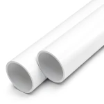 مواسير UPVC ضغط اسمي 13.8 بار مقاس 3/4 إنش سمك 1.5 مم لون أبيض