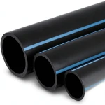 مواسير HDPE الوطني لشبكات المياه ضغط 6 بار قطر خارجي 280 مم سمك 6.9 مم لون اسود