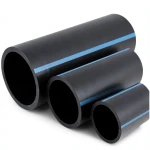 مواسير HDPE الوطني لشبكات المياه ضغط 6 بار قطر خارجي 400 مم سمك 9.8 مم لون اسود