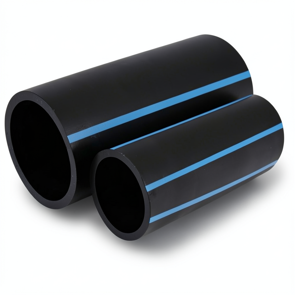NPF HDPE Pipes Pressure 16 Bar Outside Diameter 250 mm Thickness 18.6 mm Black