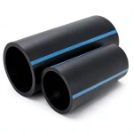 مواسير HDPE ضغط 8 بار قطر خارجي 110 مم سمك 3.4 مم لون أسود