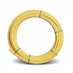 لفة أنابيب HDPE ضغط  4.8 بار [PE 80] قطر خارجي 90 مم سماكة 5.2 مم لون أصفر | مصنع المنى