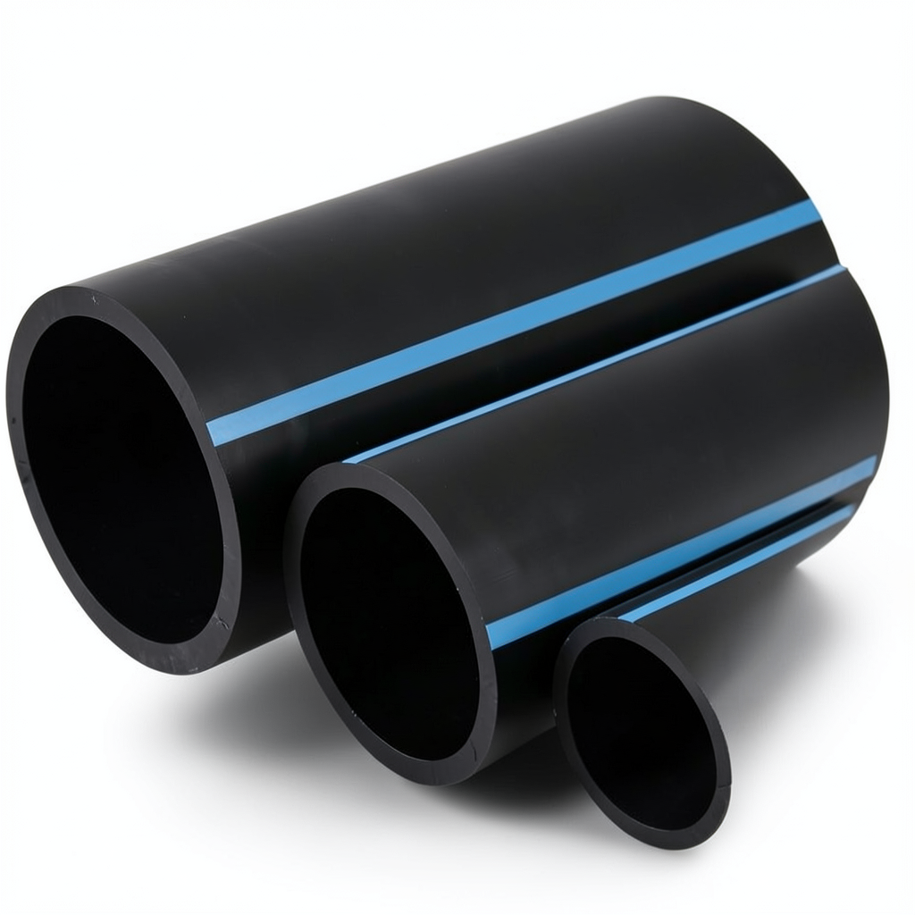 أنبوب HDPE ضغط 16 بار قطر خارجي 280 مم سمك 20.8 مم لون أسود
