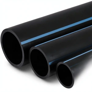 مواسير HDPE الوطني لشبكات المياه ضغط 16 بار قطر خارجي 355 مم سمك 26.3 مم أسود