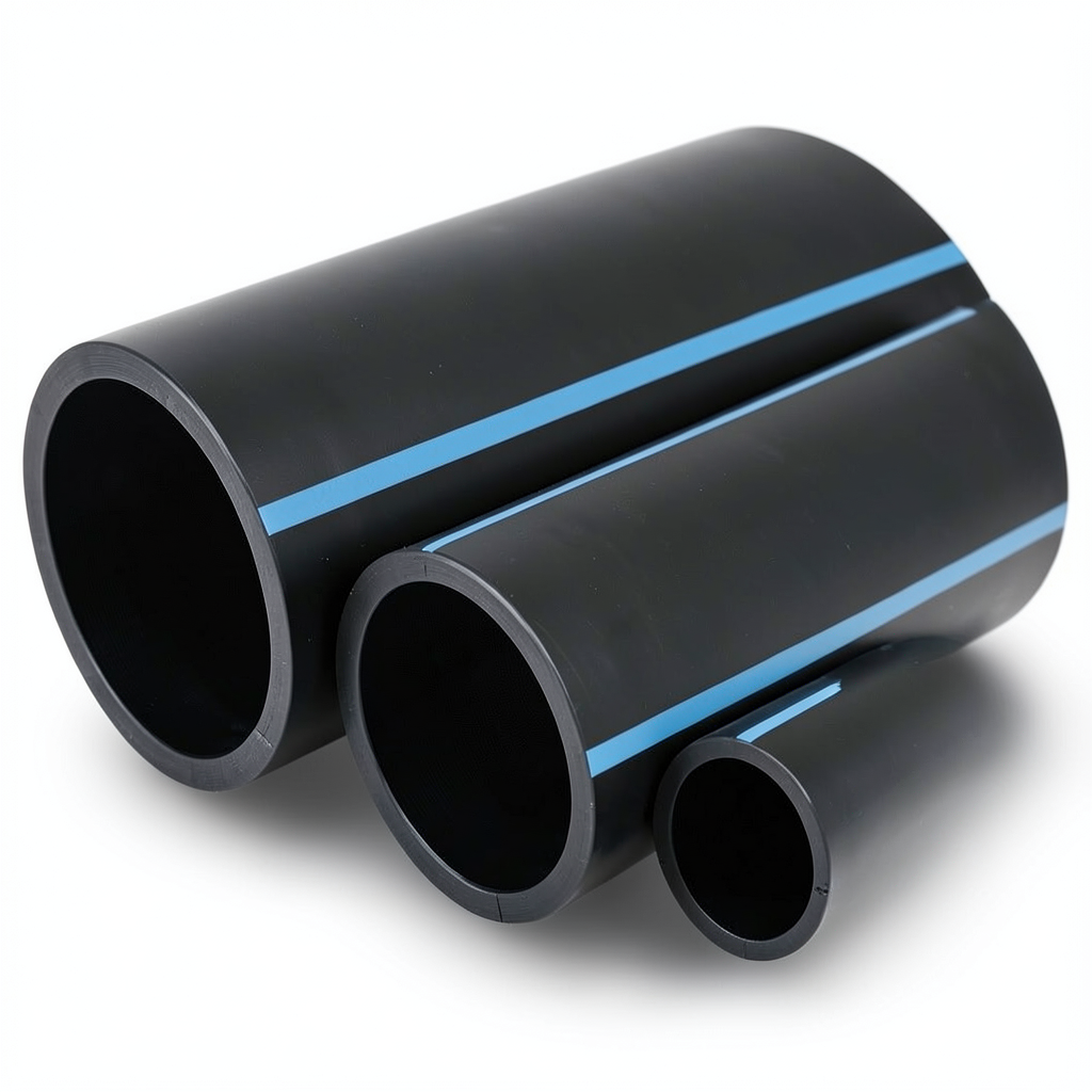 أنابيب HDPE الوطني ضغط 16 بار قطر خارجي 400 مم سمك 29.7 مم لون أسود