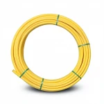لفة أنابيب بلاستيك HDPE ضغط  4.8 بار [PE 80] قطر خارجي 40 مم سمك 2.3 مم لون أصفر | مصنع المنى