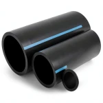 مواسير HDPE الوطني لشبكات المياه ضغط 6 بار قطر خارجي 160 مم سمك 4 مم لون أسود