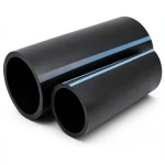 مواسير HDPE الوطني لشبكات المياه ضغط 6 بار قطر خارجي 180 مم سمك 4.4 مم لون اسود
