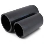 مواسير HDPE الوطني لشبكات المياه ضغط 6 بار قطر خارجي 200 مم سمك 4.9 مم لون اسود