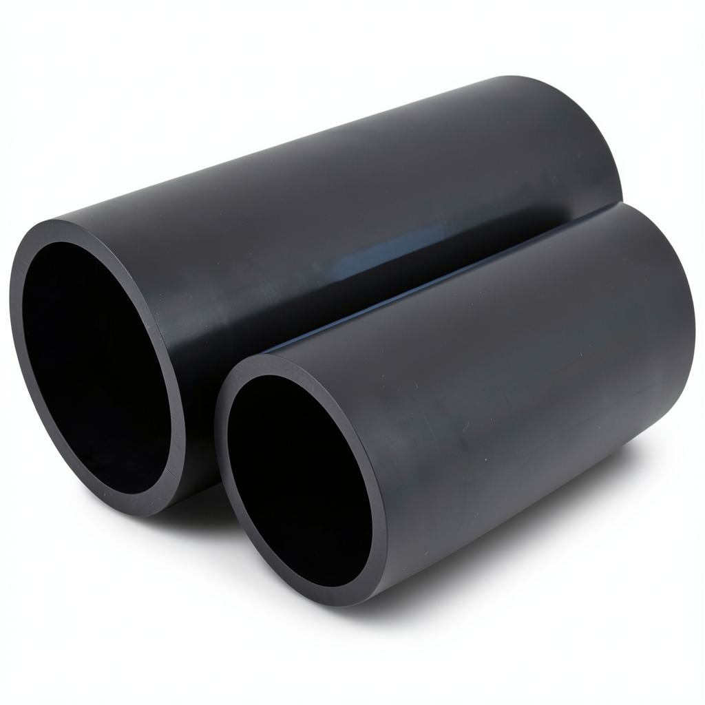 NPF HDPE Pipes Nominal Pressure 6 Bar Outside Diameter 200 mm Thickness 4.9 mm Black