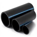 أنابيب HDPE الوطني ضغط 6 بار قطر خارجي 225 مم سمك 5.5 مم لون أسود