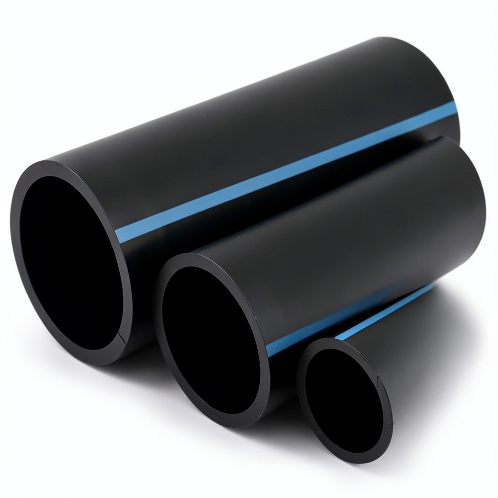 أنابيب HDPE الوطني ضغط 6 بار قطر خارجي 225 مم سمك 5.5 مم لون أسود