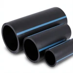 مواسير HDPE الوطني ضغط 6 بار قطر خارجي 250 مم سمك 6.2 مم لون أسود