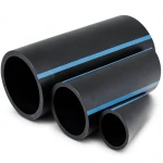 مواسير HDPE ضغط 8 بار قطر خارجي 110 مم سمك 3.4 مم لون أسود