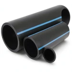 أنابيب HDPE الوطني ضغط 8 بار قطر خارجي 125 مم سمك 3.9 مم لون أسود