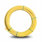HDPE Plastic Coil Pipe  Nominal Pressure 4.8 Bar [PE 80] Outside Diameter 125 mm Thickness 7.1 mm Color Yellow | Almona Factory