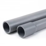مواسير UPVC لانظمة الصرف الصحي الوطني  ضغط 6 بار  قطر خارجي 180 مم سمك 4.4 مم لون رمادي