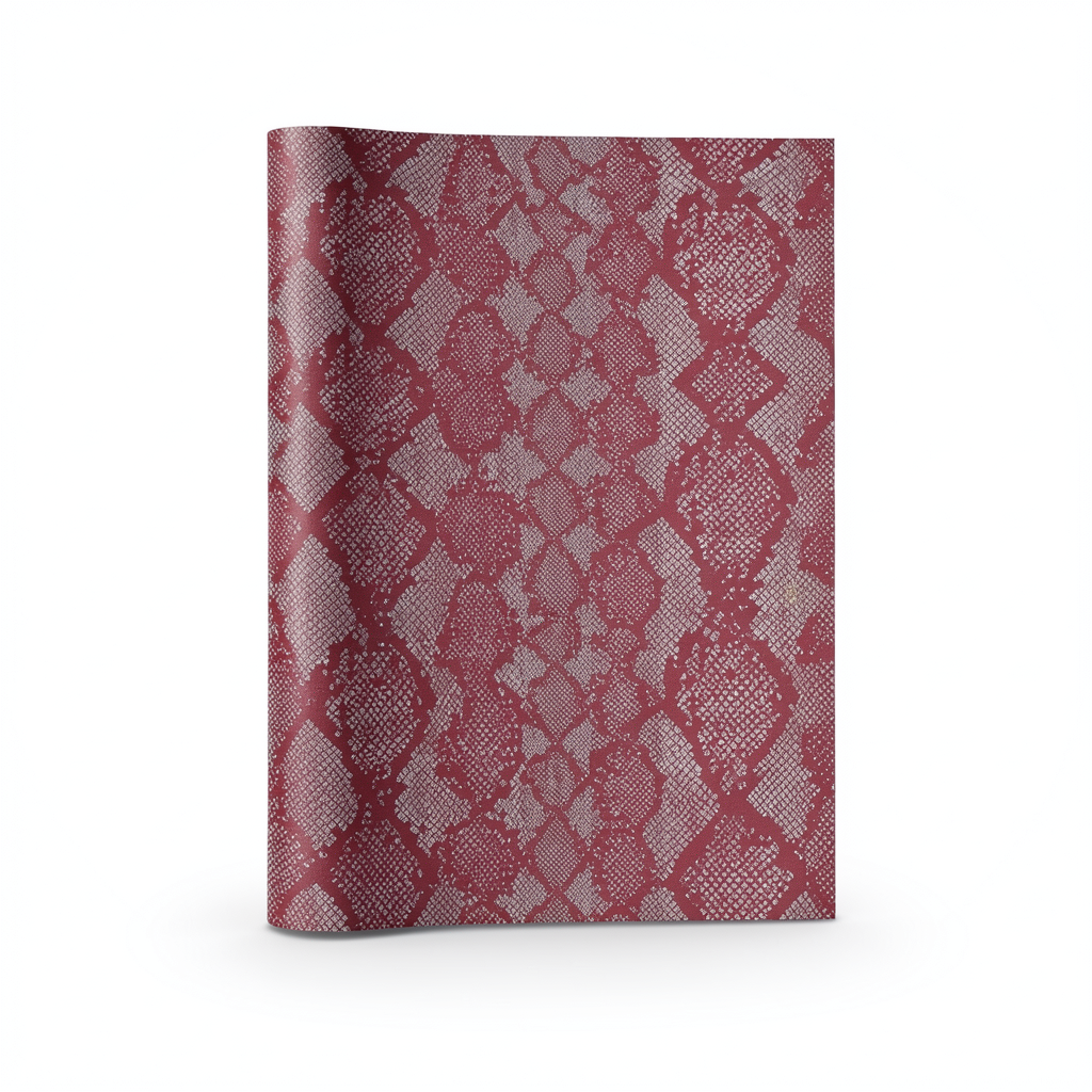Italian Wallpaper Patterned Design Red Color, Size 10mx0.70m, Model rc17096