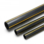 HDPE Pipe  Nominal Pressure 8 Bar [PE 80] OD 315 mm Thickness 28.6 mm Color Black with Yellow Stripes | Almona Factory