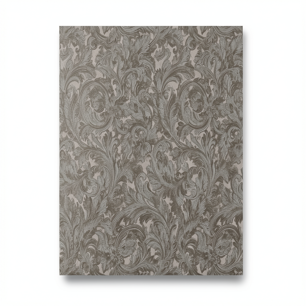 Italian Patterned Wall Covering 10m x 0.73m Dark Beige, Model 56862