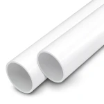 مواسير UPVC ضغط اسمي 13.8 بار مقاس 1/2 1 إنش سمك 2.3 مم لون أبيض