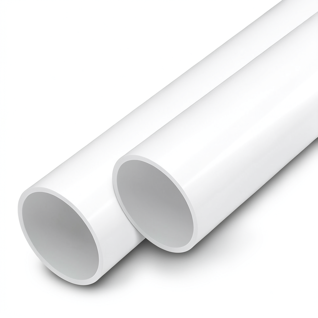 UPVC Pipes Nominal Pressure 13.8 Bar Size 1 1/2 inch Thickness 2.3 mm White