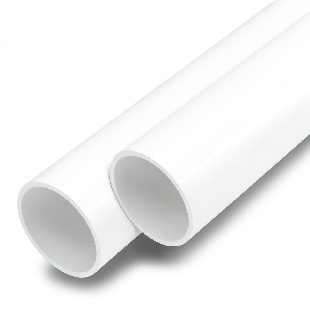 مواسير UPVC ضغط اسمي 13.8 بار مقاس 2 إنش سمك 2.9 مم لون أبيض