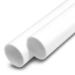 مواسير UPVC ضغط اسمي 13.8 بار مقاس 4 إنش سمك 5.4 مم لون أبيض