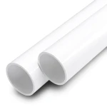 مواسير UPVC ضغط اسمي 20 بار قطر خارجي 125 مم سمك 9.2 مم لون أبيض