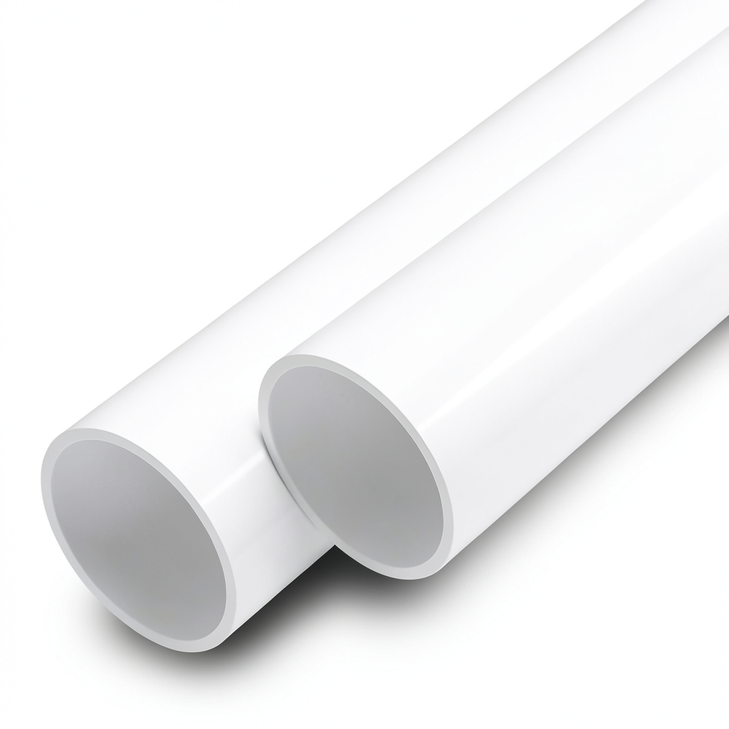 مواسير UPVC ضغط اسمي 20 بار قطر خارجي 125 مم سمك 9.2 مم لون أبيض