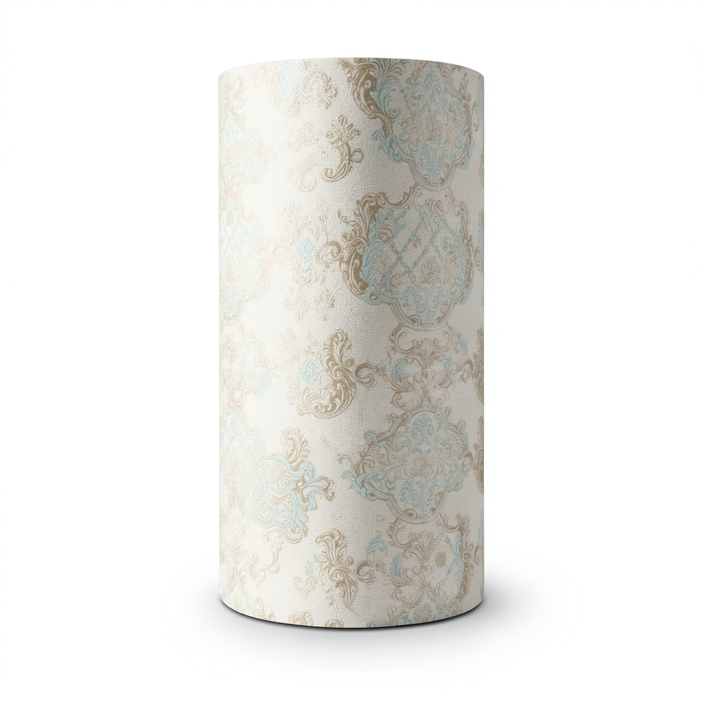 Italian Wallpaper Classic Design 10m x 1.06m, Light Beige