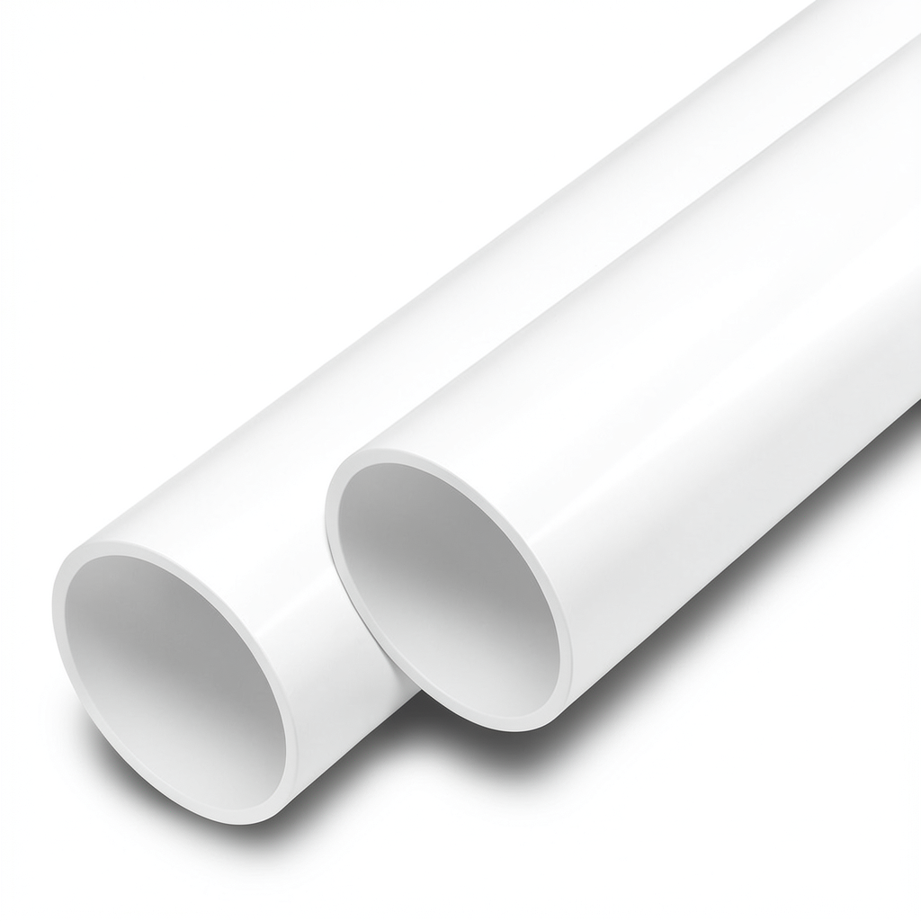 مواسير UPVC ضغط اسمي 20 بار قطر خارجي 125 مم سمك 9.2 مم لون أبيض